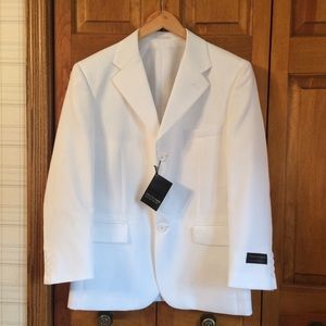 NWT Italian Designer White Suit Jacket